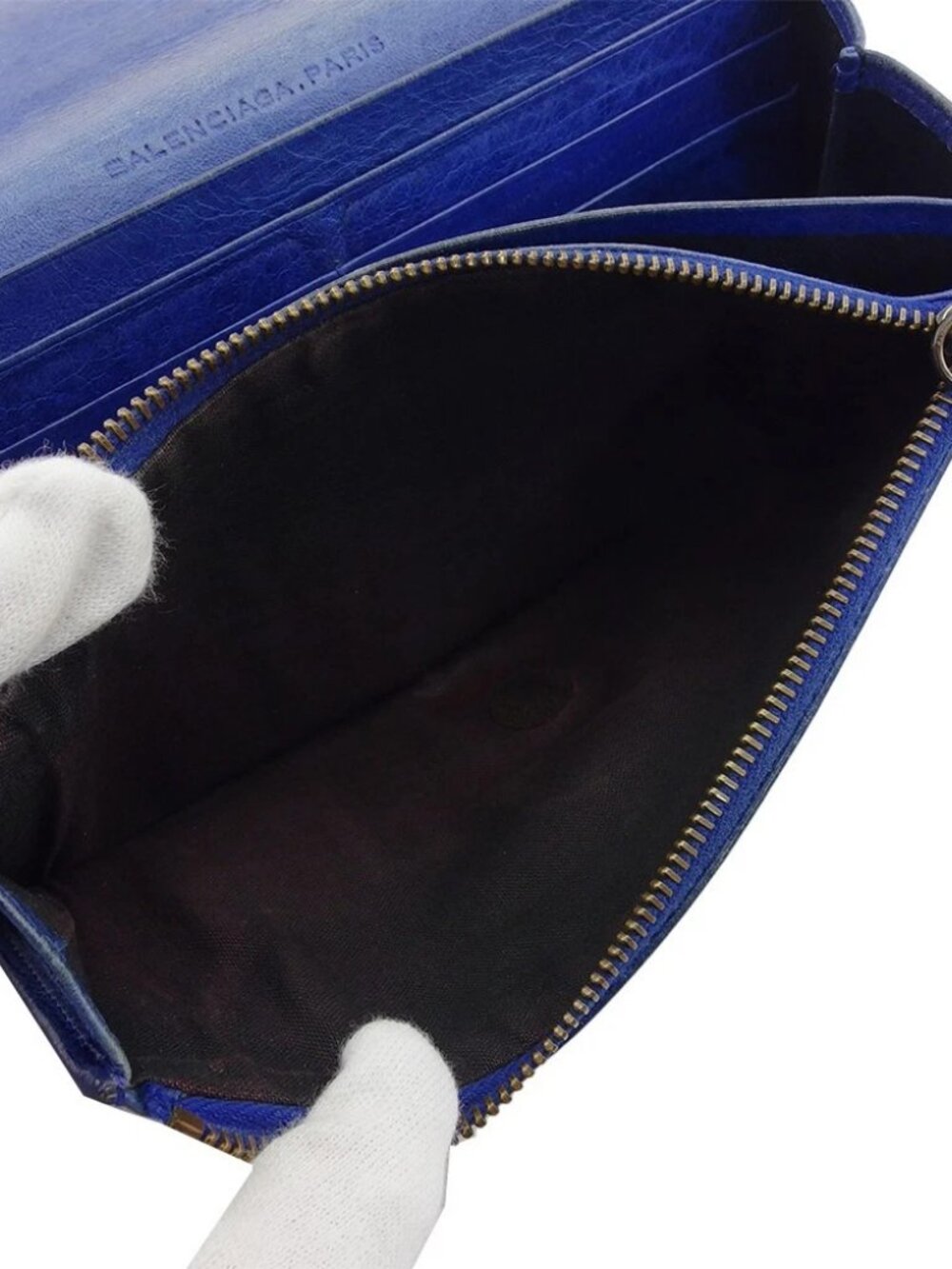 BALENCIAGA Purse Navy blue Women 163471 Authentic secondhand - Picture 6 of 9